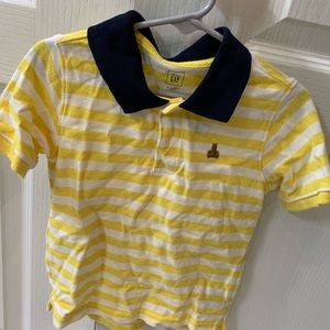 Baby GAP yellow/white stripe polo